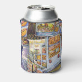 Buitengewone artistieke werkbelasting blikjeskoeler (Blikje Achterkant)