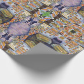 Buitengewone artistieke werkbelasting cadeaupapier (Hoek)