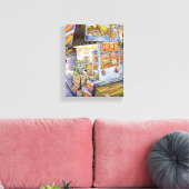 Buitengewone artistieke werkbelasting canvas afdruk (Insitu (Woonkamer))