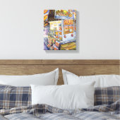 Buitengewone artistieke werkbelasting canvas afdruk (Insitu (Slaapkamer))