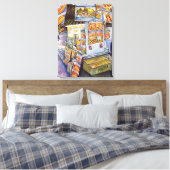 Buitengewone artistieke werkbelasting canvas afdruk (Insitu (Slaapkamer))