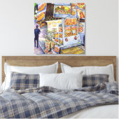 Buitengewone artistieke werkbelasting canvas afdruk (Insitu (Slaapkamer))