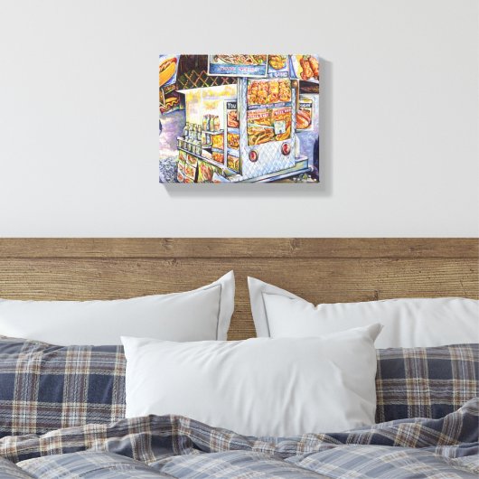 Buitengewone artistieke werkbelasting canvas afdruk (Insitu (Slaapkamer))