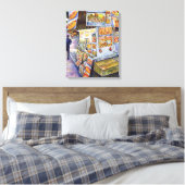 Buitengewone artistieke werkbelasting canvas afdruk (Insitu (Slaapkamer))