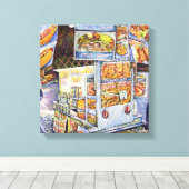 Buitengewone artistieke werkbelasting canvas afdruk (Insitu (Houten vloer))