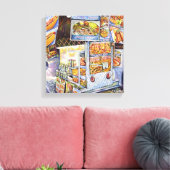 Buitengewone artistieke werkbelasting canvas afdruk (Insitu (Woonkamer))