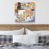 Buitengewone artistieke werkbelasting canvas afdruk (Insitu (Slaapkamer))