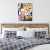 Buitengewone artistieke werkbelasting canvas afdruk (Insitu (Slaapkamer))