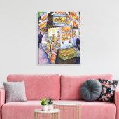 Buitengewone artistieke werkbelasting canvas afdruk (Insitu (Woonkamer))