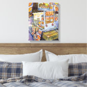 Buitengewone artistieke werkbelasting canvas afdruk (Insitu (Slaapkamer))