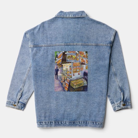 Buitengewone artistieke werkbelasting denim jacket (Achterkant)