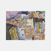 Buitengewone artistieke werkbelasting fleece deken (Voorkant (Horizontaal))