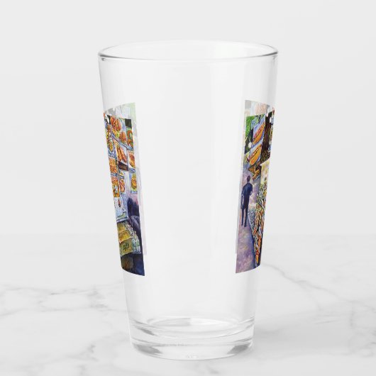 Buitengewone artistieke werkbelasting glas (Links)