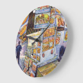 Buitengewone artistieke werkbelasting grote klok (Hoek)