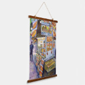 Buitengewone artistieke werkbelasting hangend wandkleed (Gebogen)