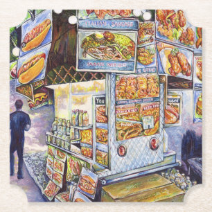 Buitengewone artistieke werkbelasting kartonnen onderzetters