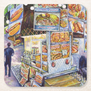 Buitengewone artistieke werkbelasting kartonnen onderzetters