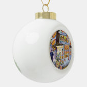 Buitengewone artistieke werkbelasting keramische bal ornament (Links)