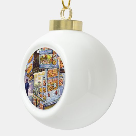 Buitengewone artistieke werkbelasting keramische bal ornament (Rechts)