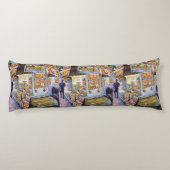 Buitengewone artistieke werkbelasting lichaamskussen (Achterkant)