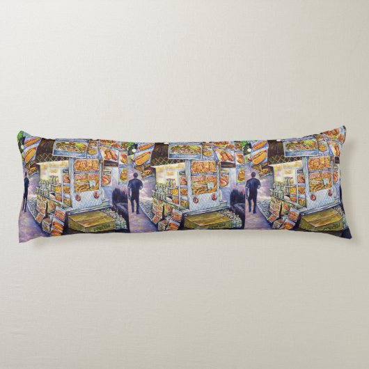 Buitengewone artistieke werkbelasting lichaamskussen (Achterkant)