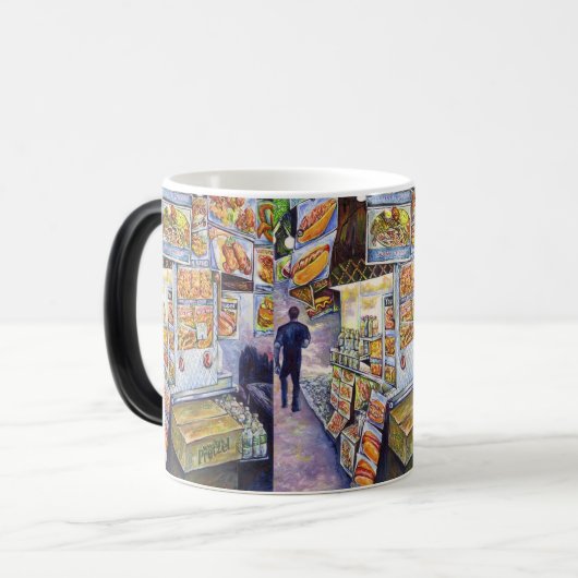 Buitengewone artistieke werkbelasting magische mok (Voorkant links)