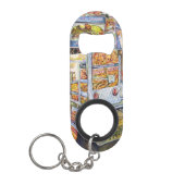 Buitengewone artistieke werkbelasting mini flessenopener (Voorkant)