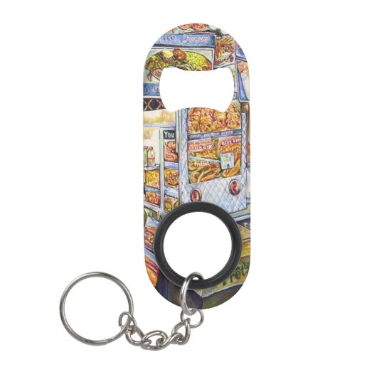 Buitengewone artistieke werkbelasting mini flessenopener (Voorkant)