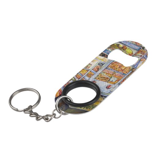 Buitengewone artistieke werkbelasting mini flessenopener (Voorkant Gekanteld)