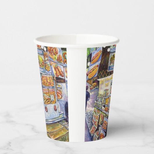 Buitengewone artistieke werkbelasting papieren bekers (Links)