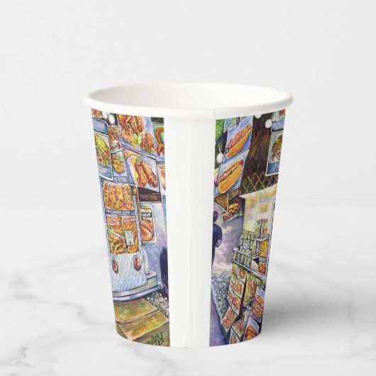 Buitengewone artistieke werkbelasting papieren bekers (Rechts)