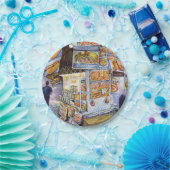 Buitengewone artistieke werkbelasting papieren bordje (Feest)