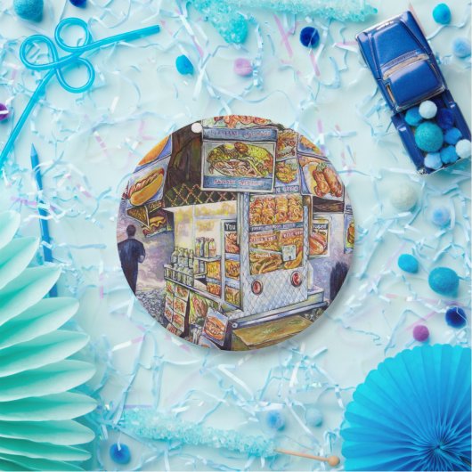 Buitengewone artistieke werkbelasting papieren bordje (Feest)