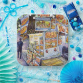 Buitengewone artistieke werkbelasting papieren bordje (Feest)