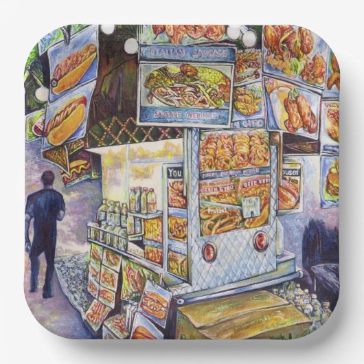 Buitengewone artistieke werkbelasting papieren bordje (Voorkant)