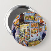 Buitengewone artistieke werkbelasting ronde button 4,0 cm (Voorkant /achterkant)