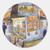 Buitengewone artistieke werkbelasting ronde sticker (Voorkant)