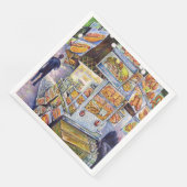 Buitengewone artistieke werkbelasting servet (Hoek)