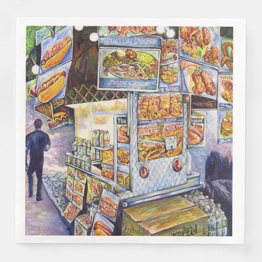 Buitengewone artistieke werkbelasting servet (Voorkant)