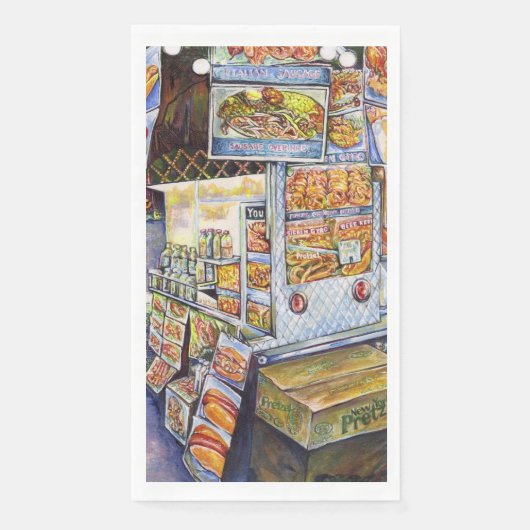 Buitengewone artistieke werkbelasting servet (Voorkant)