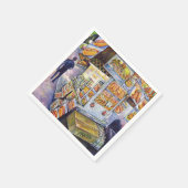 Buitengewone artistieke werkbelasting servet (Hoek)