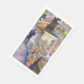 Buitengewone artistieke werkbelasting servet (Hoek)