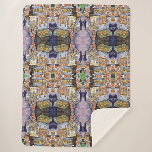 Buitengewone artistieke werkbelasting sherpa deken (Voorkant)