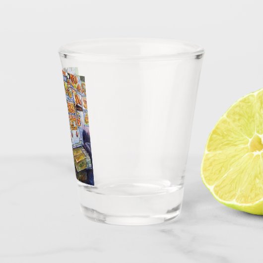 Buitengewone artistieke werkbelasting shot glas (Rechts)