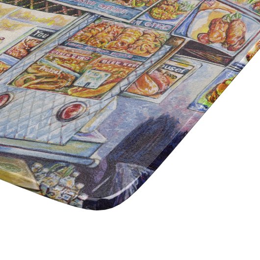 Buitengewone artistieke werkbelasting snijplank (Hoek)