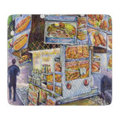 Buitengewone artistieke werkbelasting snijplank (Voorkant)