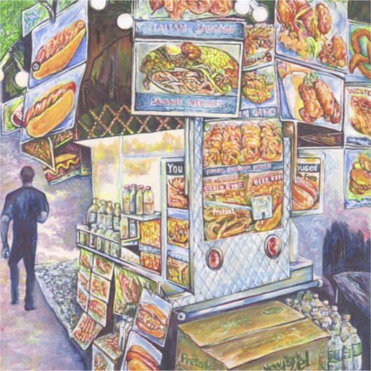 Buitengewone artistieke werkbelasting sticker (Voorkant)