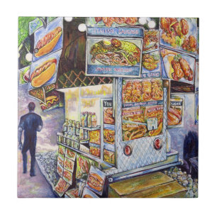 Buitengewone artistieke werkbelasting tegeltje