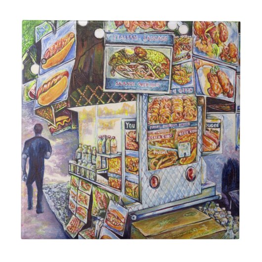 Buitengewone artistieke werkbelasting tegeltje (Voorkant)