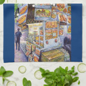 Buitengewone artistieke werkbelasting theedoek (Gevouwen)